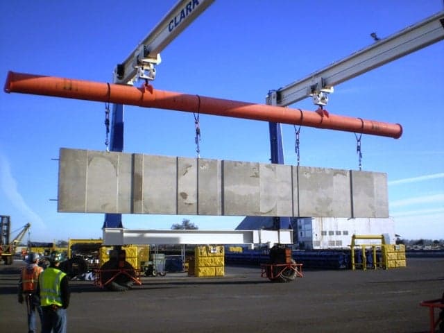 construction of a precast concrete panel