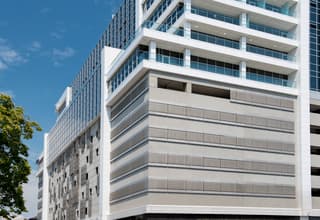 500 Pearl Street Parking Garage corner view