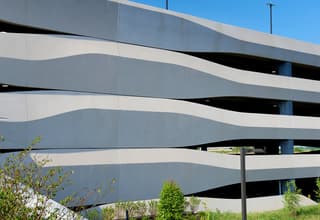 Penn State Hershey garage side view detail