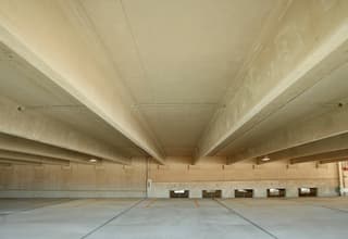 Penn State Hershey inside garage view