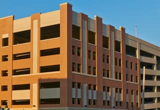Queen Street Parking Garage rear view