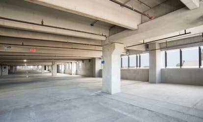 Inside of 500 Pearl Garage