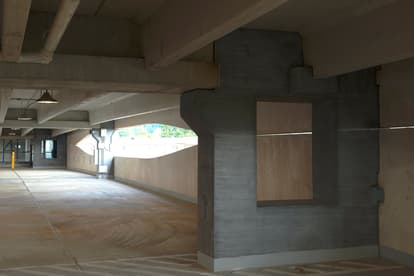 Inside Parking Garage