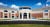 The Reading High School building with cream and tan precast concrete panels.