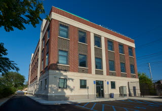Nassau 8th Precinct rear entrance