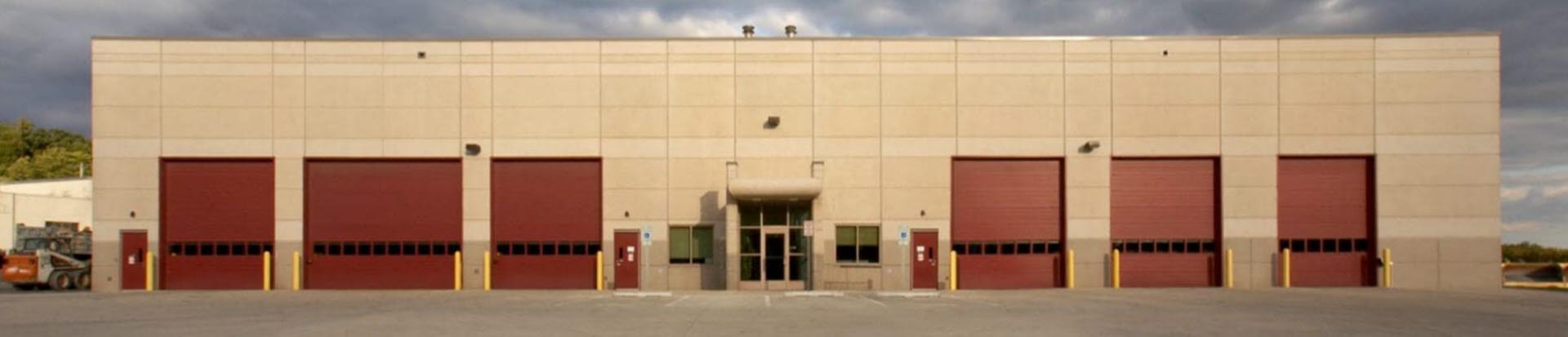 full view of precast concrete distribution center