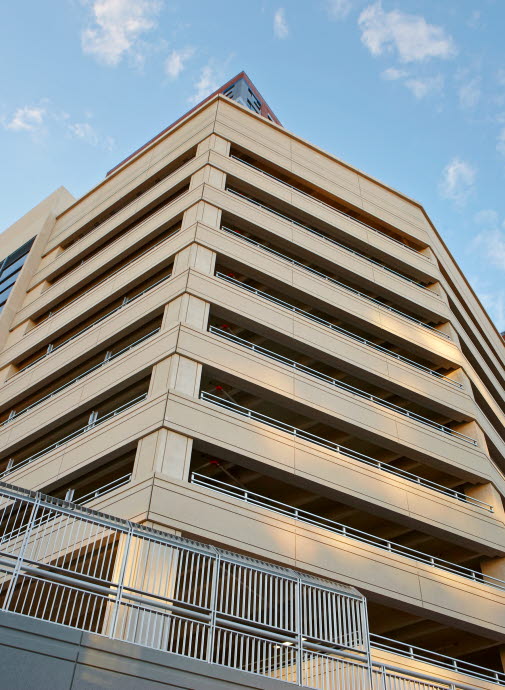 New Brunswick Transit Village (Tallest Parking Garage) High Concrete