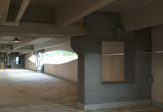 Penn State Hershey garage inside detail