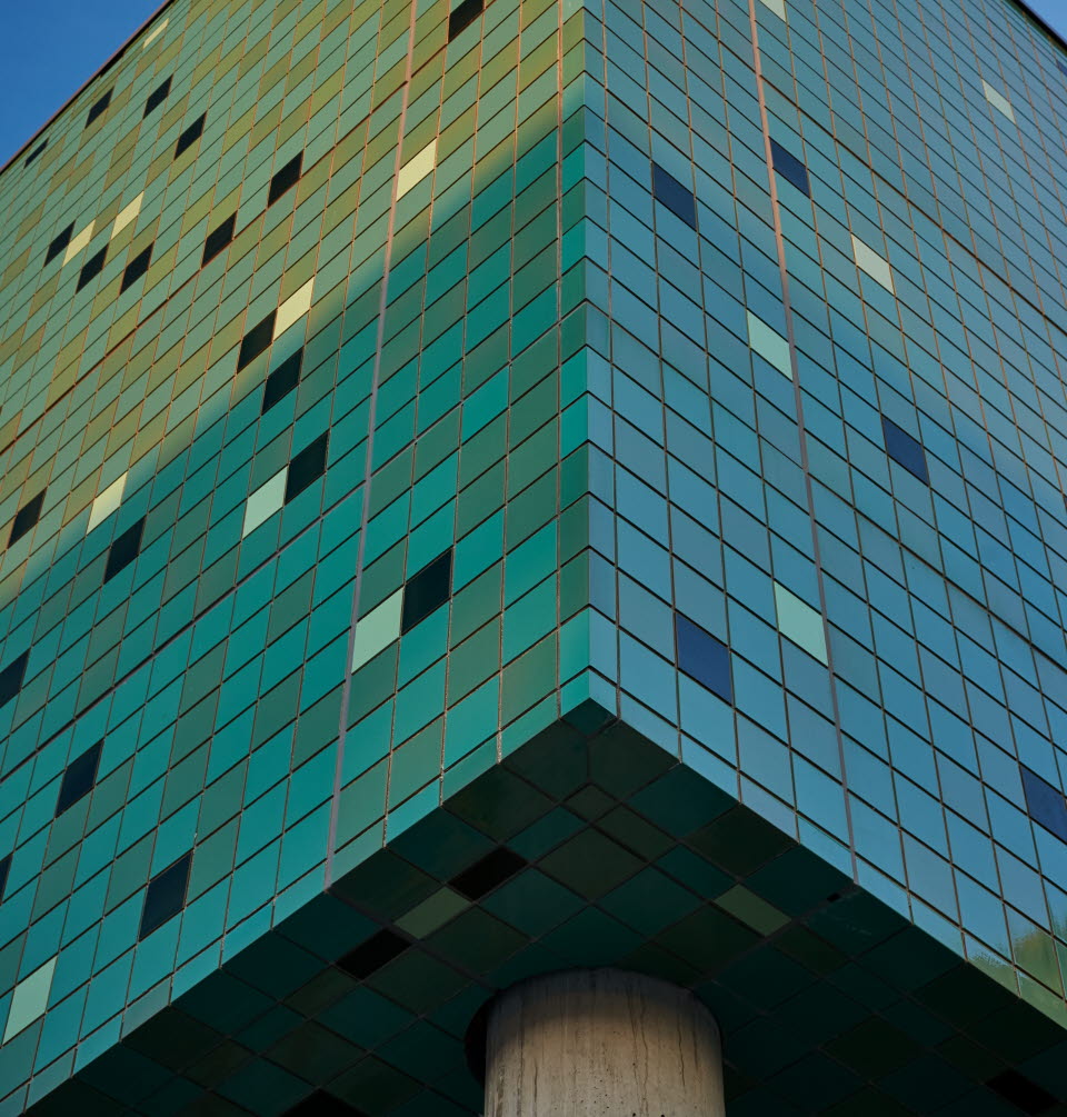 Tile applied to Jewish Mercy Health Buildig