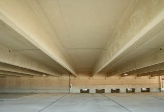 Penn State Hershey inside garage view