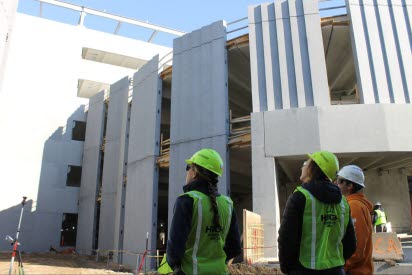 Precast Concrete Construction Site
